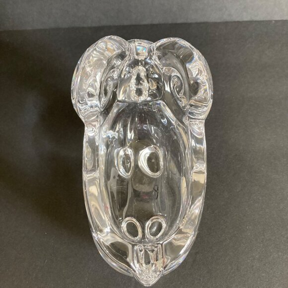 Vannes Le Chatel French Crystal Ram Ashtray Pipe Rest - Picture 4 of 8